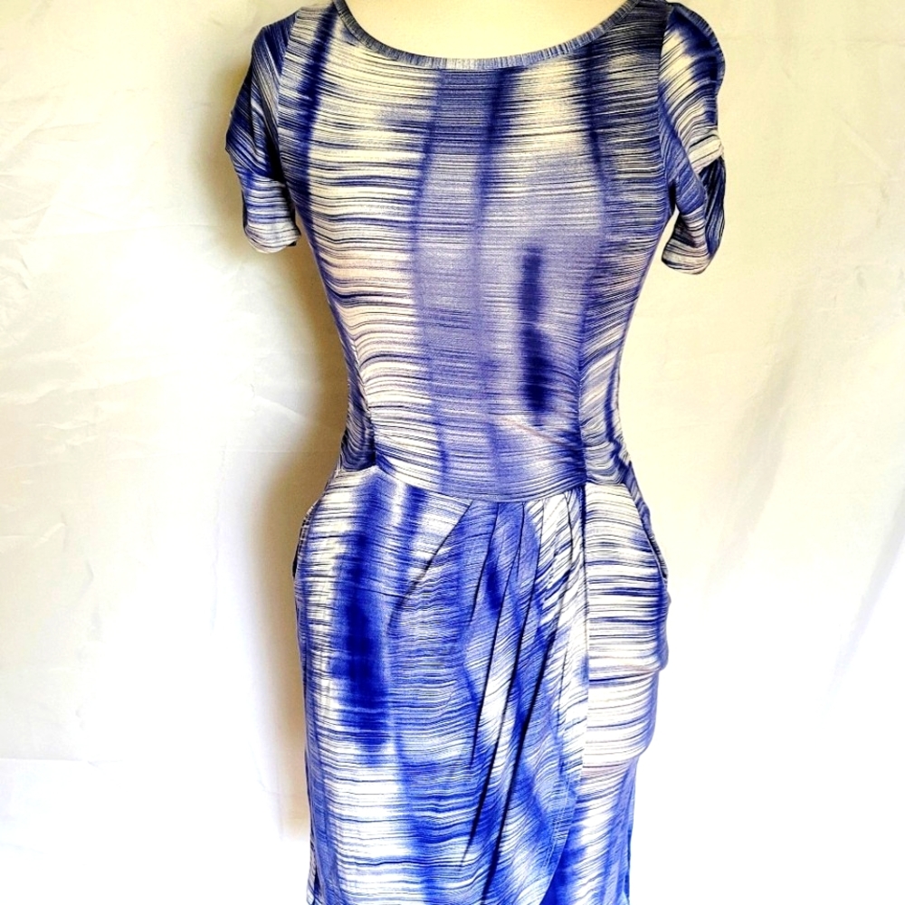 Anthropologie Weston Wear blue tulip dress Size XS